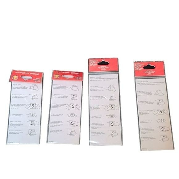 Disney Parks family Mickey Mouse ears car window decals set of 4 NWOT - Picture 2 of 2